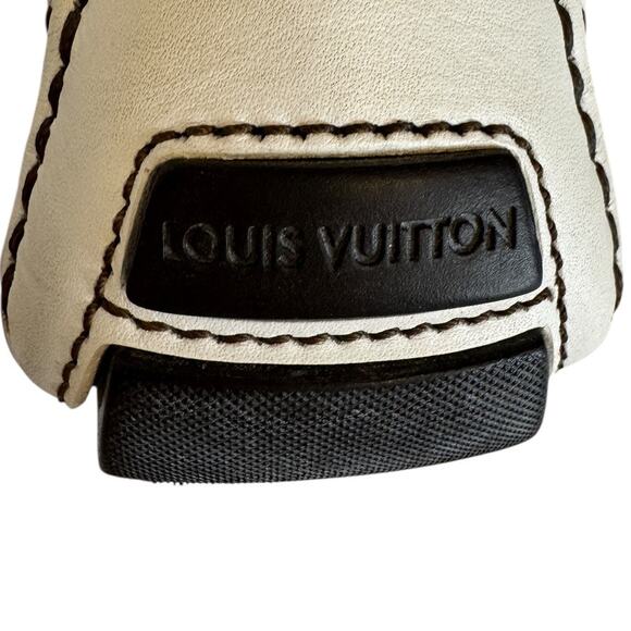 Louis Vuitton Men’s Monte Carlo White Leather Moccasin Loafers Size UK 7 USA 8 - Picture 14 of 16